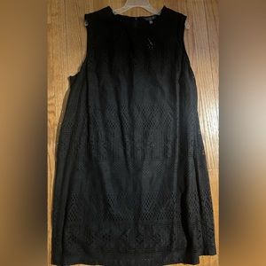 The Limited black eyelet 2 layer dress 18W
